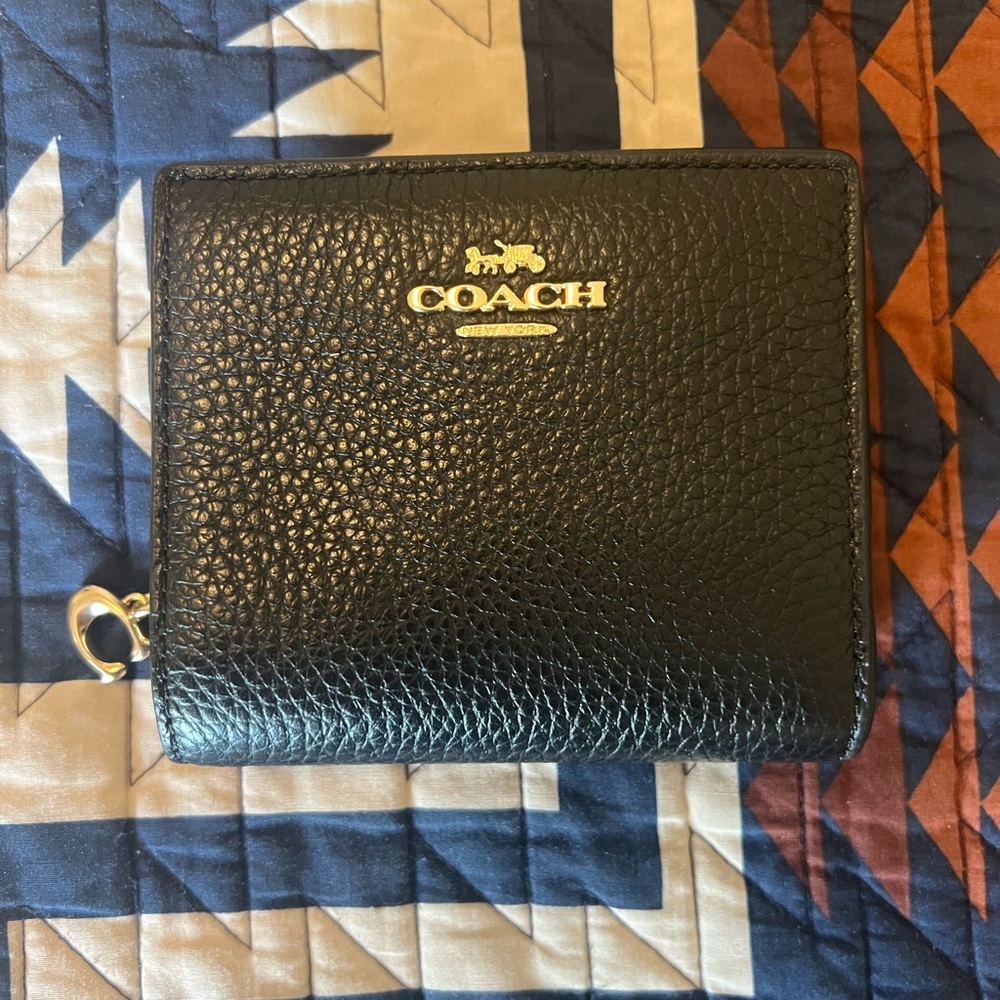 Coach small zip around wallet
